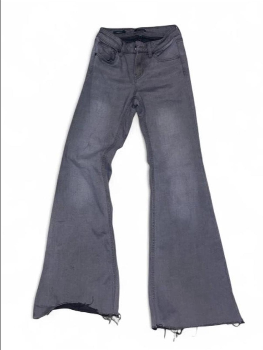 wild fable Gray Flare Jeans with Raw Hem